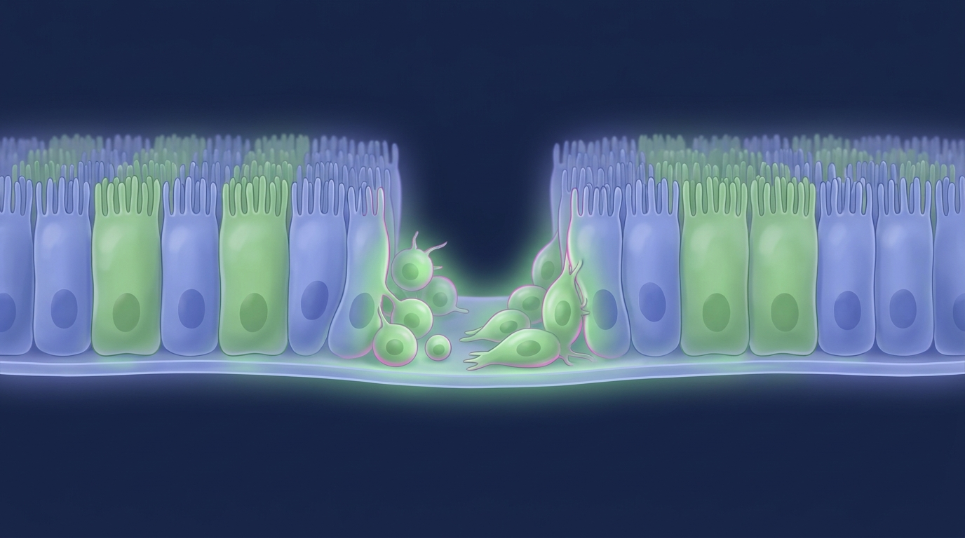 In vitro IBD model of human intestinal epithelial repair and wound healing