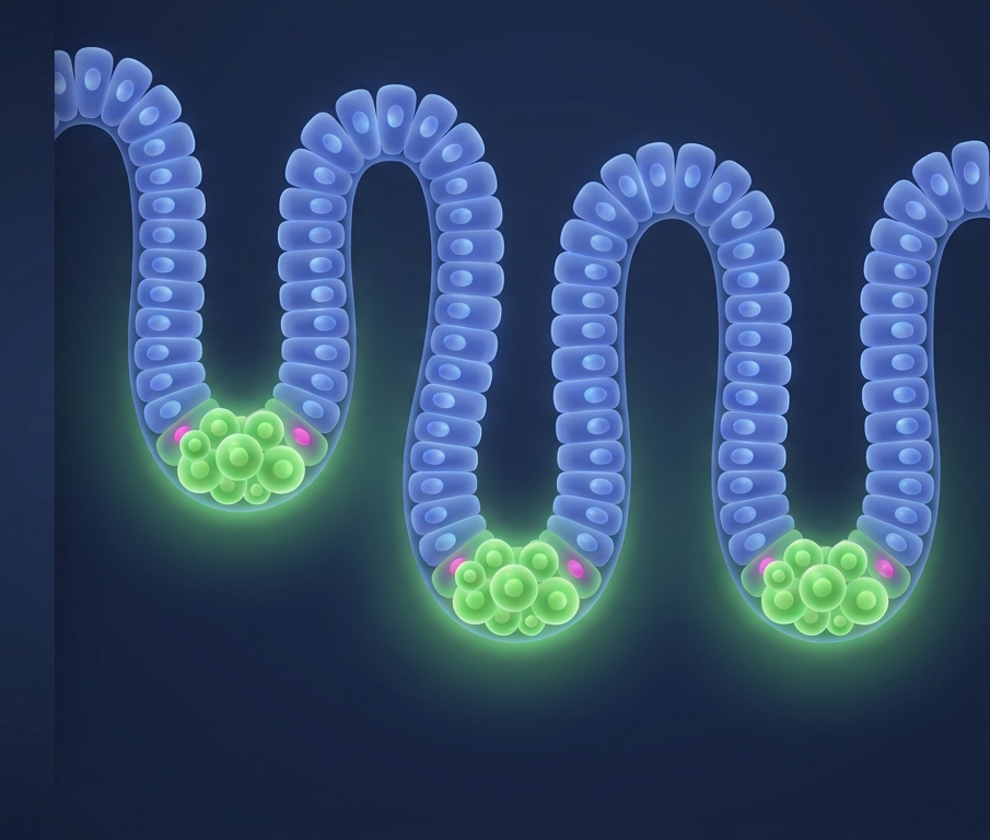 Human intestinal crypts with stem cell zones, run as a custom service